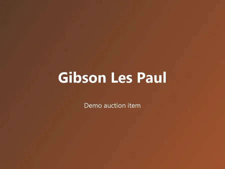 Demo Running+BuyNow - Gibson Les Paul